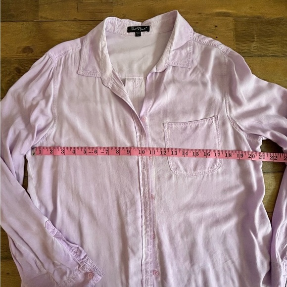 VELVET HEART Button down shirt in light purple, acid wash - Picture 9 of 13